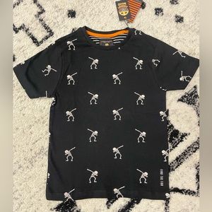 Boys tshirt skeletons